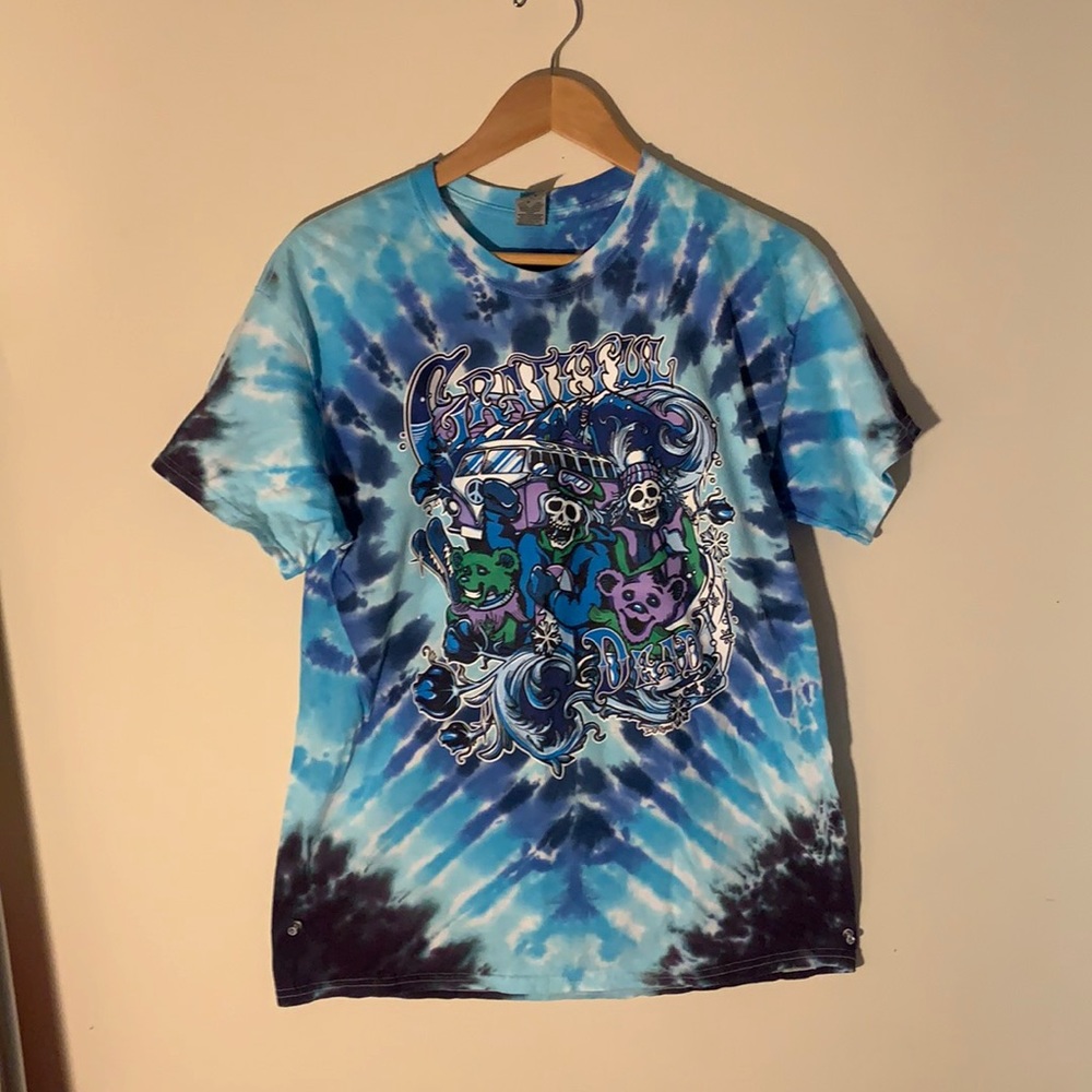 grateful dead tie-die band tee